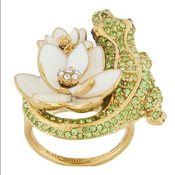 NWT Kate Spade Swamped Pave Alligator Ring Size 7 - Picture 8 of 11